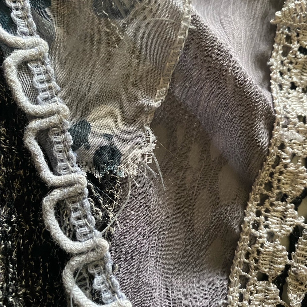Triangle Scarf Shawl Sheer Embellished Perfect for Prom Wedding Travel!! Vintage - Picture 11 of 11